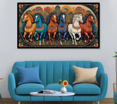 Luminary The Art Gallery// wall painting for living room big size modern abstract large gautam buddha canvas decoration landscape canvas painting with frame