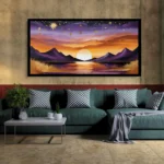 Luminary The Art Gallery//Luminary Art, large wall paintings, framed canvas painting, canvas painting with frame, dining room painting, canvas flower painting, large canvas painting, landscape canvas art for walls, large framed wall art, canvas wall art for living room, painting for dining room, Canvas wall art,