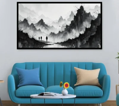 Luminary The Art Gallery//Luminary Art, large wall paintings, framed canvas painting, canvas painting with frame, dining room painting, canvas flower painting, large canvas painting, landscape canvas art for walls, large framed wall art, canvas wall art for living room, painting for dining room, Canvas wall art,