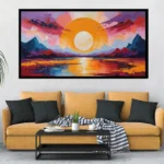 Luminary The Art Gallery//Luminary Art, large wall paintings, framed canvas painting, canvas painting with frame, dining room painting, canvas flower painting, large canvas painting, landscape canvas art for walls, large framed wall art, canvas wall art for living room, painting for dining room, Canvas wall art,