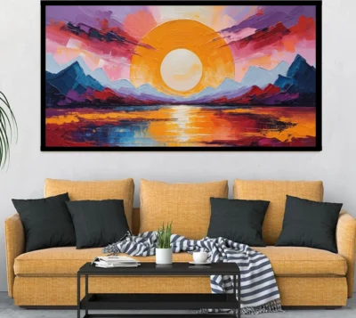 Luminary The Art Gallery//Luminary Art, large wall paintings, framed canvas painting, canvas painting with frame, dining room painting, canvas flower painting, large canvas painting, landscape canvas art for walls, large framed wall art, canvas wall art for living room, painting for dining room, Canvas wall art,