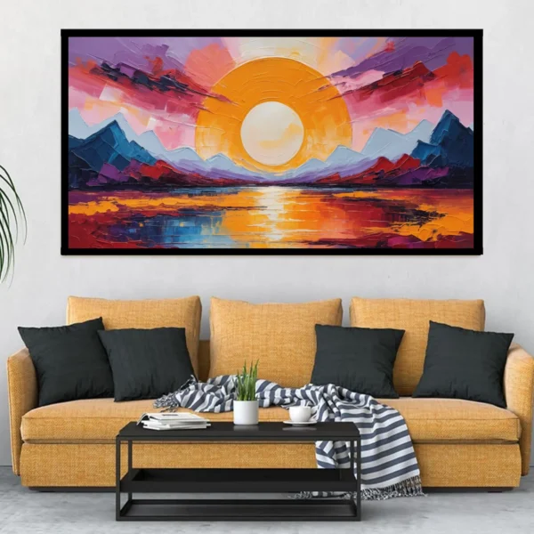 Luminary The Art Gallery//Luminary Art, large wall paintings, framed canvas painting, canvas painting with frame, dining room painting, canvas flower painting, large canvas painting, landscape canvas art for walls, large framed wall art, canvas wall art for living room, painting for dining room, Canvas wall art,