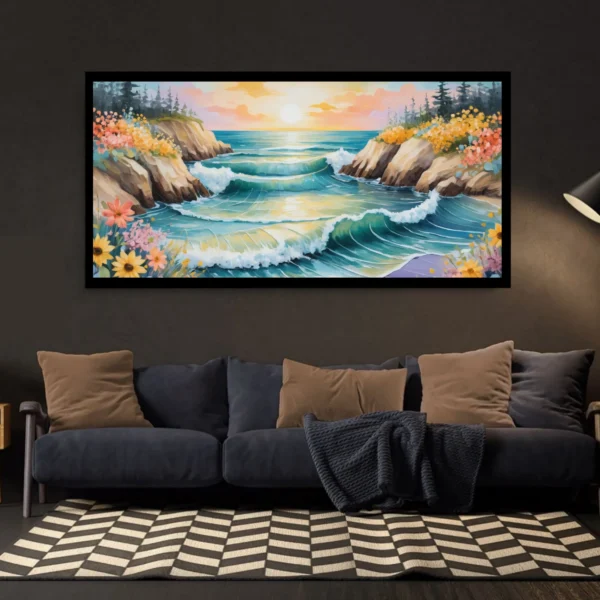 Luminary The Art Gallery//Luminary Art, large wall paintings, framed canvas painting, canvas painting with frame, dining room painting, canvas flower painting, large canvas painting, landscape canvas art for walls, large framed wall art, canvas wall art for living room, painting for dining room, Canvas wall art,