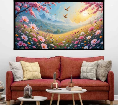 Luminary The Art Gallery// large wall paintings framed canvas painting canvas painting with frame dining room painting canvas flower painting large canvas painting landscape canvas art for walls large framed wall art canvas wall art for living room painting for dining room Canvas wall art