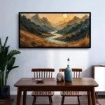 Luminary The Art Gallery//Luminary Art, large wall paintings, framed canvas painting, canvas painting with frame, dining room painting, canvas flower painting, large canvas painting, landscape canvas art for walls, large framed wall art, canvas wall art for living room, painting for dining room, Canvas wall art,
