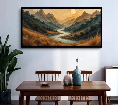 Luminary The Art Gallery//Luminary Art, large wall paintings, framed canvas painting, canvas painting with frame, dining room painting, canvas flower painting, large canvas painting, landscape canvas art for walls, large framed wall art, canvas wall art for living room, painting for dining room, Canvas wall art,