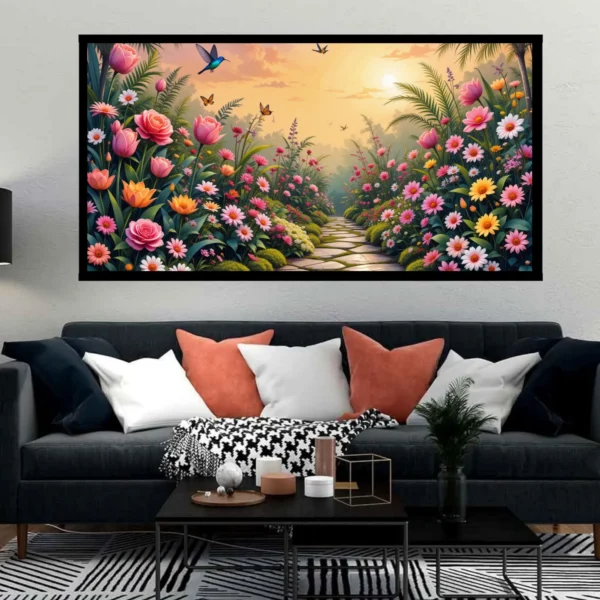 Luminary The Art Gallery//Luminary Art, large wall paintings, framed canvas painting, canvas painting with frame, dining room painting, canvas flower painting, large canvas painting, landscape canvas art for walls, large framed wall art, canvas wall art for living room, painting for dining room, Canvas wall art,
