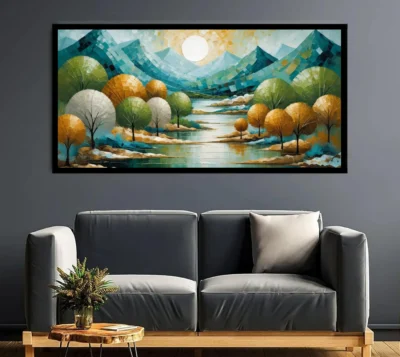 Luminary The Art Gallery//Luminary Art, large wall paintings, framed canvas painting, canvas painting with frame, dining room painting, canvas flower painting, large canvas painting, landscape canvas art for walls, large framed wall art, canvas wall art for living room, painting for dining room, Canvas wall art,