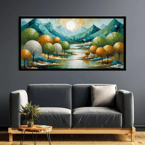 Luminary The Art Gallery//Luminary Art, large wall paintings, framed canvas painting, canvas painting with frame, dining room painting, canvas flower painting, large canvas painting, landscape canvas art for walls, large framed wall art, canvas wall art for living room, painting for dining room, Canvas wall art,