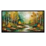 Peaceful Nature Painting – Tranquil Landscape Wall Art for Home Decor - Image 3