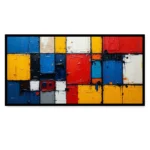 Lightgames-Textured Abstract Canvas Painting for Modern Home Decor - Image 2
