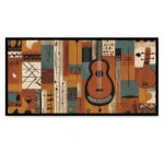 Rhythmic Canvas – Mid-Century Musical Geometry Museum-Quality Cotton Canvas Art for Artistic Living Décor - Image 2
