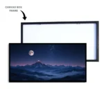 Moonlit Mountain Night Sky Painting – Tranquil Landscape Wall Art for Decor - Image 3