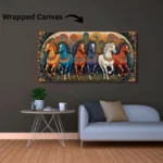 Luminary The Art Gallery// wall painting for living room big size modern abstract large gautam buddha canvas decoration landscape canvas painting with frame