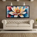 Luminar The Art Gallery/ Luminary Art/ large wall paintings framed canvas painting, canvas painting with frame, dining room painting, canvas flower painting, large canvas painting, landscape canvas art for walls, large framed wall art, canvas wall art for living room,, painting for dining room, Canvas wall art,