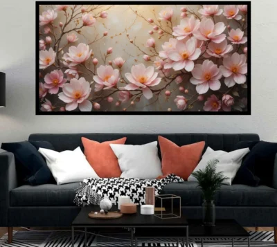 Luminar The Art Gallery/ Luminary Art/ large wall paintings framed canvas painting, canvas painting with frame, dining room painting, canvas flower painting, large canvas painting, landscape canvas art for walls, large framed wall art, canvas wall art for living room,, painting for dining room, Canvas wall art,