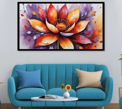 Luminar The Art Gallery/ Luminary Art/ large wall paintings framed canvas painting, canvas painting with frame, dining room painting, canvas flower painting, large canvas painting, landscape canvas art for walls, large framed wall art, canvas wall art for living room,, painting for dining room, Canvas wall art,