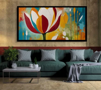 Luminar The Art Gallery/ Luminary Art/ large wall paintings framed canvas painting, canvas painting with frame, dining room painting, canvas flower painting, large canvas painting, landscape canvas art for walls, large framed wall art, canvas wall art for living room,, painting for dining room, Canvas wall art,