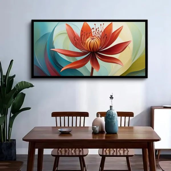 Luminar The Art Gallery/ Luminary Art/ large wall paintings framed canvas painting, canvas painting with frame, dining room painting, canvas flower painting, large canvas painting, landscape canvas art for walls, large framed wall art, canvas wall art for living room,, painting for dining room, Canvas wall art,