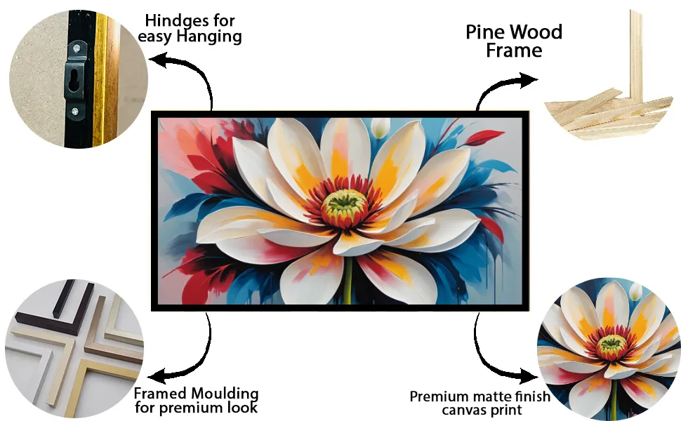 Luminar The Art Gallery/ Luminary Art/ large wall paintings framed canvas painting, canvas painting with frame, dining room painting, canvas flower painting, large canvas painting, landscape canvas art for walls, large framed wall art, canvas wall art for living room,, painting for dining room, Canvas wall art,