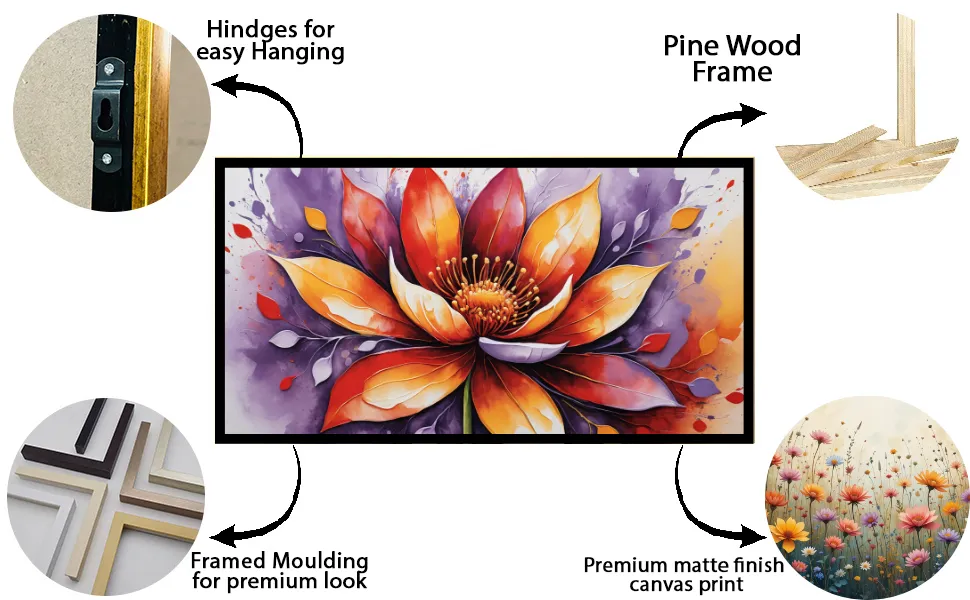 Luminar The Art Gallery/ Luminary Art/ large wall paintings framed canvas painting, canvas painting with frame, dining room painting, canvas flower painting, large canvas painting, landscape canvas art for walls, large framed wall art, canvas wall art for living room,, painting for dining room, Canvas wall art,