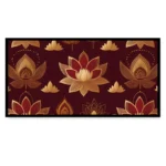 Golden Serenity – Vibrant Abstract flowers Painting On Museum-Quality Cotton Canvas for Living Room & Home Décor - Image 2