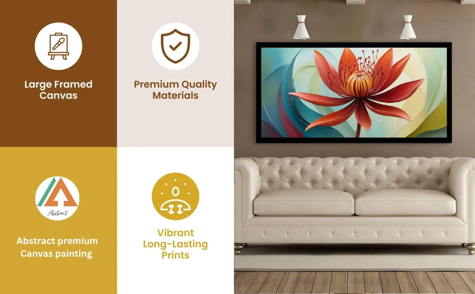 Luminar The Art Gallery/ Luminary Art/ large wall paintings framed canvas painting, canvas painting with frame, dining room painting, canvas flower painting, large canvas painting, landscape canvas art for walls, large framed wall art, canvas wall art for living room,, painting for dining room, Canvas wall art,