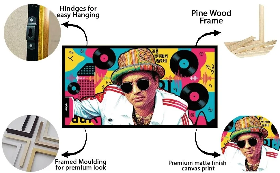 Vibe Machine – Zubeen Garg Pop Fusion Museum-Quality Cotton Canvas