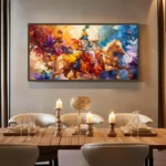Luminary The Art Gallery/ Luminary Art/ large wall paintings framed canvas painting, canvas painting with frame, dining room painting, canvas flower painting, large canvas painting, landscape canvas art for walls, large framed wall art, canvas wall art for living room,, painting for dining room, Canvas wall art,