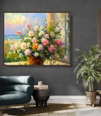 Luminary The Art Gallery/ Luminary Art/ large wall paintings framed canvas painting, canvas painting with frame, dining room painting, canvas flower painting, large canvas painting, landscape canvas art for walls, large framed wall art, canvas wall art for living room,, painting for dining room, Canvas wall art,