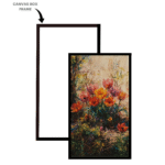 Garden Sonata – Blooming Tulip Symphony Museum-Quality Cotton Canvas Art for Living Room Décor