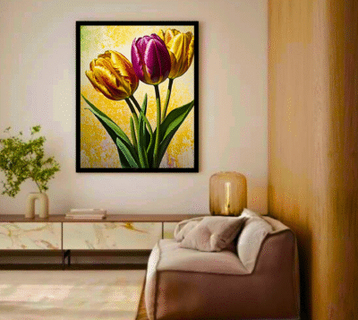 Luminary The Art Gallery/ Luminary Art/ large wall paintings framed canvas painting, canvas painting with frame, dining room painting, canvas flower painting, large canvas painting, landscape canvas art for walls, large framed wall art, canvas wall art for living room,, painting for dining room, Canvas wall art,